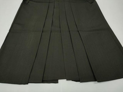 平和屋着物●男性　馬乗り袴　縞　正絹　逸品　CABE7031ut
