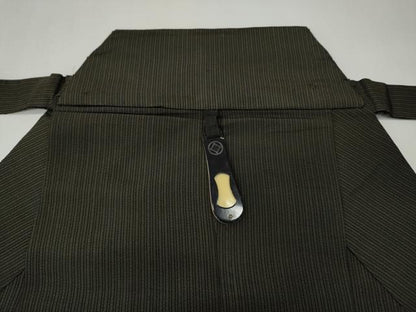 平和屋着物●男性　馬乗り袴　縞　正絹　逸品　CABE7033ut