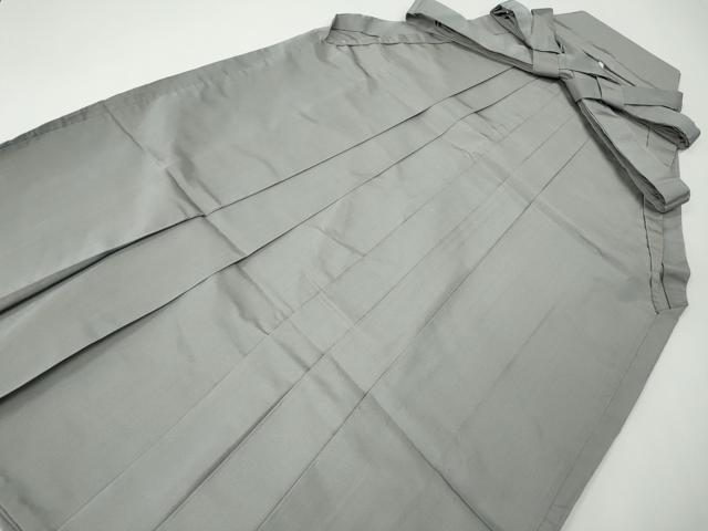 平和屋着物●男性　馬乗り袴　絹鼠色　洗える着物　CABE7035ut