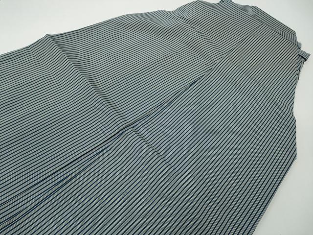 平和屋着物●男性　馬乗り袴　縞　正絹　逸品　CABE7036ut