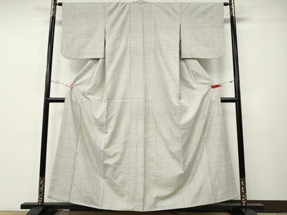 平和屋着物●本場大島紬　白大島　7マルキ　正絹　逸品　CABE7044ut