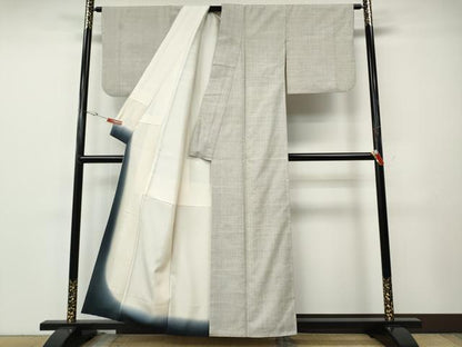 平和屋着物●本場大島紬　白大島　7マルキ　正絹　逸品　CABE7044ut