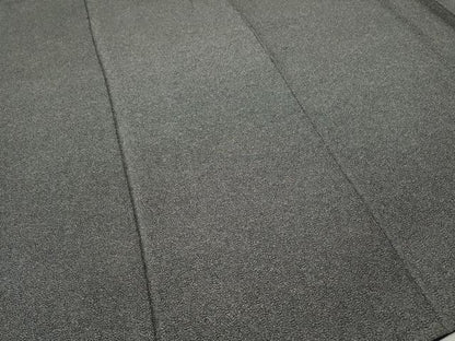 平和屋着物●江戸小紋　作家物　草木染　鮫小紋柄　黒地　鬼しぼ縮緬　正絹　逸品　CABE7053ut