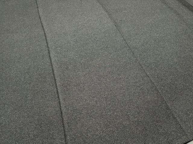 平和屋着物●江戸小紋　作家物　草木染　鮫小紋柄　黒地　鬼しぼ縮緬　正絹　逸品　CABE7053ut