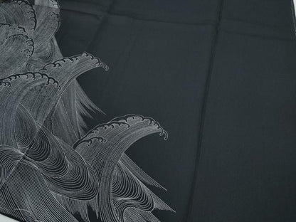 平和屋着物●訪問着　立波文　金彩　鈴乃屋扱い　正絹　逸品　未使用　CABE7056ut