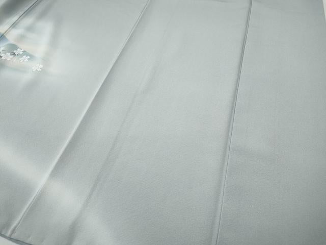 平和屋着物○訪問着 遠山草花文 暈し染め さが美扱い 正絹 逸品