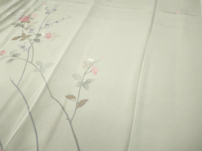 平和屋着物●訪問着　友禅　作家物　枝花文　暈し染め　正絹　逸品　CABE7067ut