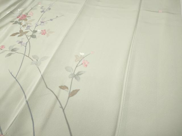 平和屋着物●訪問着　友禅　作家物　枝花文　暈し染め　正絹　逸品　CABE7067ut