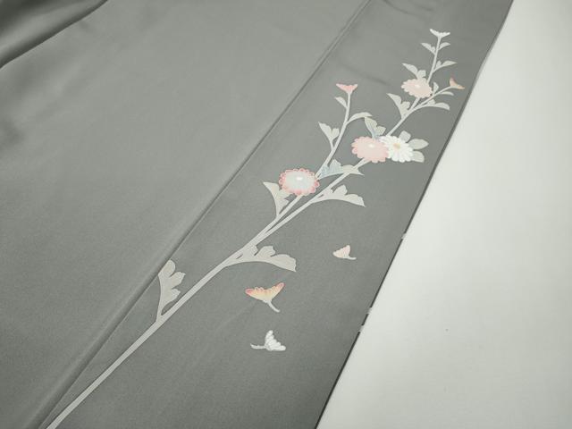 平和屋着物●訪問着　友禅　作家物　枝花文　暈し染め　正絹　逸品　CABE7069ut