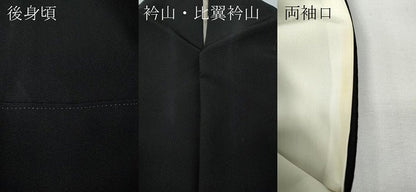 平和屋着物●豪華黒留袖　友禅　作家物　風景草花文　暈し染め　正絹　逸品　CABE7081ut