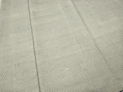 平和屋着物●上質な紬　亀甲文様　正絹　逸品　CABE7087ut