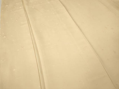 平和屋着物●上質な色無地　星地紋　肌色　正絹　逸品　CABE7090ut