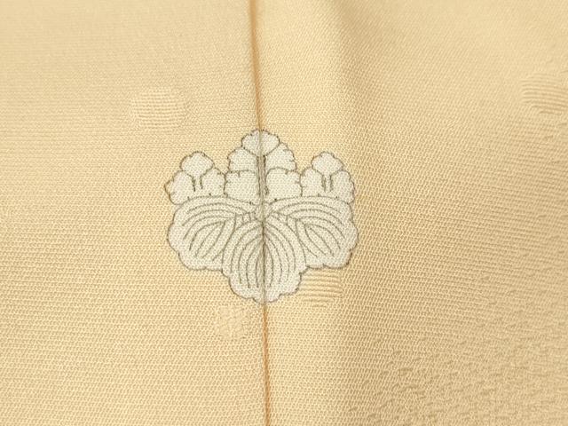 平和屋着物●上質な色無地　星地紋　肌色　正絹　逸品　CABE7090ut