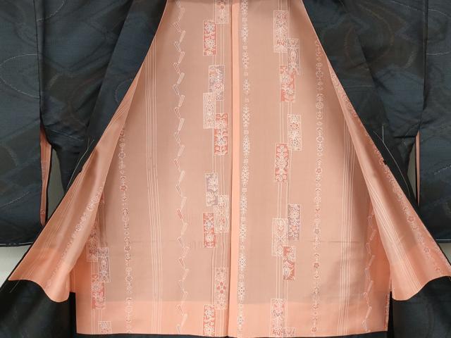 平和屋着物●本場大島紬　アンサンブル　泥染め　流水吉祥文　産業KK謹製　証紙付き　正絹　逸品　CABE7096ut