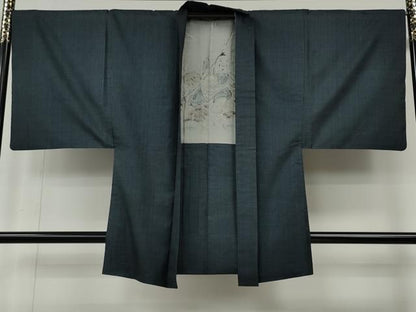 平和屋着物●男性　本場大島紬　アンサンブル　100亀甲　総詰め　正絹　逸品　CABE7097ut