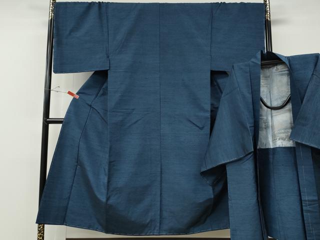 平和屋着物●男性　紬　アンサンブル　霞文　正絹　逸品　CABE7098ut