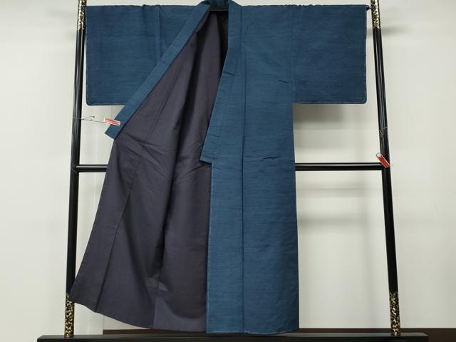 平和屋着物●男性　紬　アンサンブル　霞文　正絹　逸品　CABE7098ut