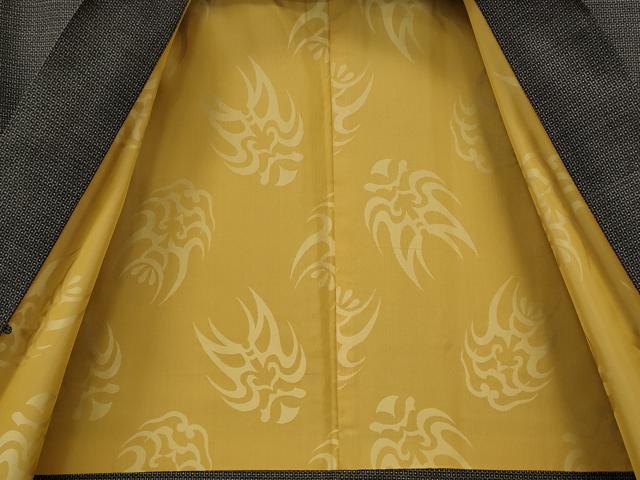 平和屋着物●男性　本場大島紬　アンサンブル　100亀甲　総詰め　証紙付き　正絹　逸品　CABE7099ut