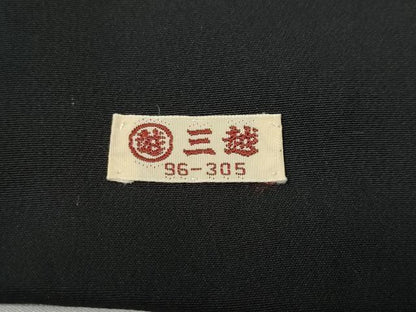 平和屋着物●訪問着　紬地　刺し子　麻の葉吉祥文　三越扱い　正絹　逸品　CABE7103ut