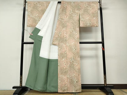 平和屋着物●上質な小紋　吉祥文　正絹　逸品　CABE7115ut