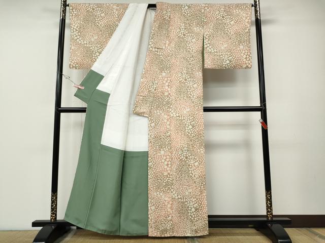 平和屋着物●上質な小紋　吉祥文　正絹　逸品　CABE7115ut