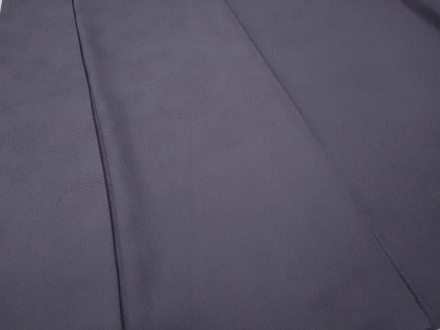 平和屋着物○上質な色無地 網目地紋 紫苑色 正絹 逸品 CABE7118ut