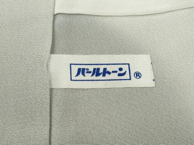 平和屋着物●上質な色無地　作家物　七宝花地紋　素色　正絹　逸品　CABE7121ut