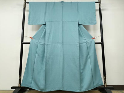 平和屋着物●上質な色無地　吉祥地紋　瓶覗色　正絹　逸品　未使用　CABE7135ut