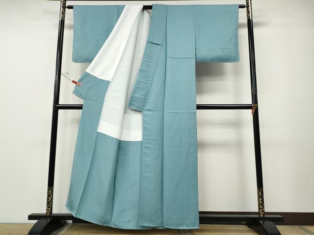 平和屋着物●上質な色無地　吉祥地紋　瓶覗色　正絹　逸品　未使用　CABE7135ut