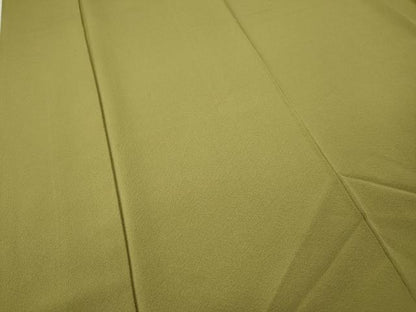 平和屋着物●上質な色無地　いろどり倶楽部　青朽葉色　反端付き　正絹　逸品　CABE7143ut