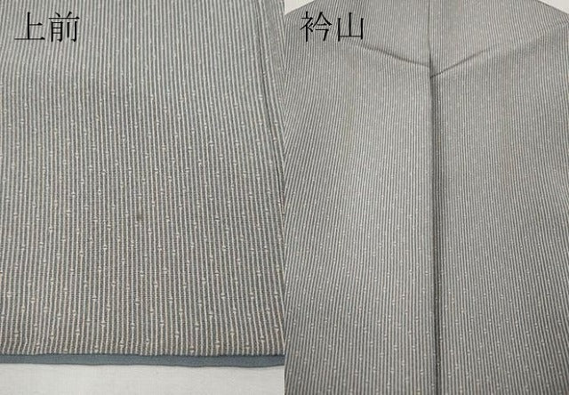 平和屋着物●江戸小紋　作家物　竹万筋　淡藤色×虹色　正絹　逸品　CABE7145ut
