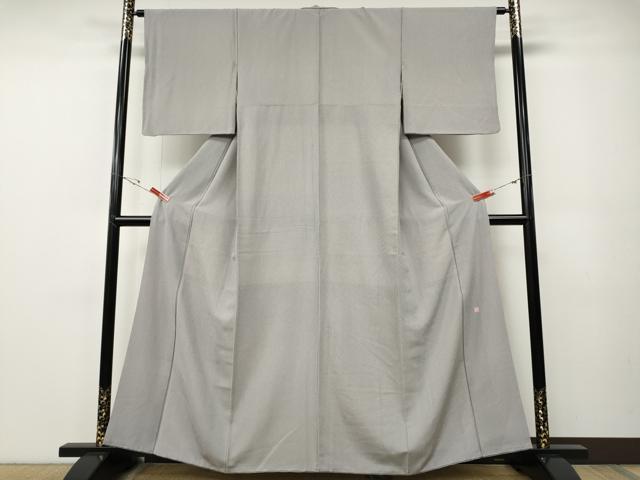 平和屋着物●江戸小紋　作家物　竹万筋　淡藤色×虹色　正絹　逸品　CABE7145ut