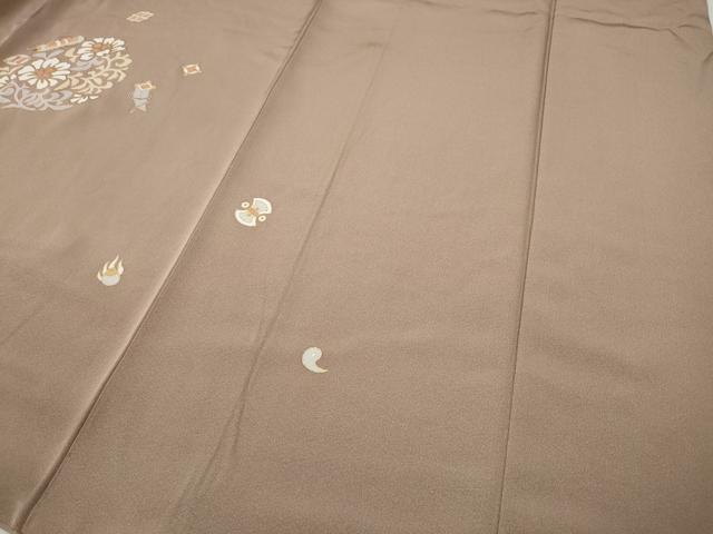 平和屋着物○訪問着 駒刺繍 宝尽くし花丸文 金彩 正絹 逸品 CABE7147ut