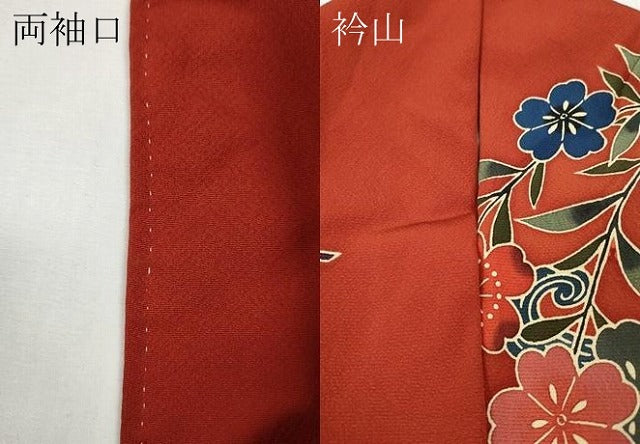 平和屋着物●手ざし京紅型染・宮崎紅型　宮崎良次　振袖　御所解花文　暈し染め　正絹　逸品　CABE7148ut
