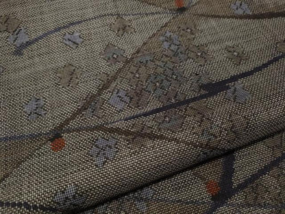 平和屋着物●本場大島紬　9マルキ　吉祥花文　正絹　逸品　CABE7151ut