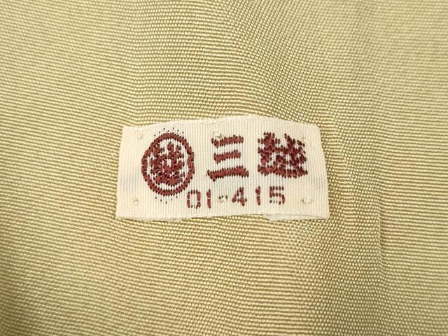平和屋着物●訪問着　駒刺繍　草花文　三越扱い　正絹　逸品　CABE7155ut