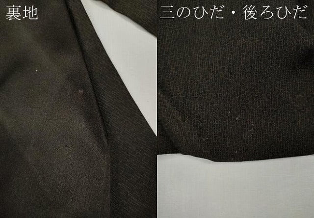 平和屋着物●男性　馬乗り袴　霞文　正絹　逸品　CABE7160ut
