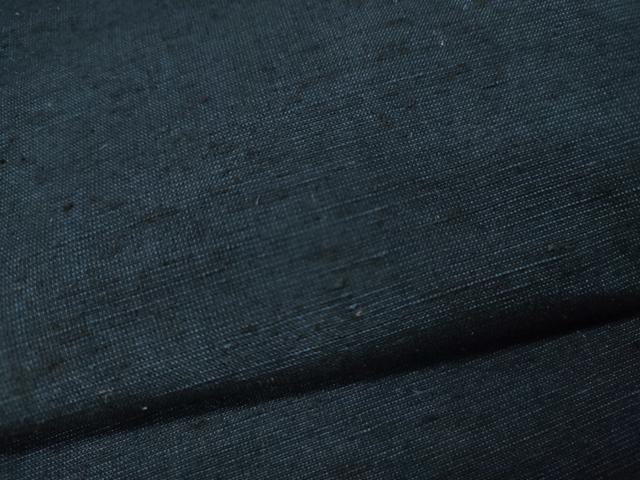 平和屋着物●男性　紬　アンサンブル　長襦袢セット　藍鉄色　正絹　逸品　CABE7164ut