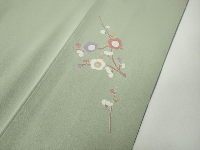 平和屋着物●訪問着　駒刺繍　流水吉祥丸文　暈し染め　正絹　逸品　CABE7166ut