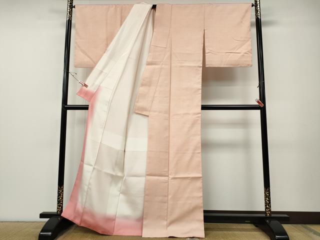 平和屋着物●結城紬　一斤染色　正絹　逸品　CABE7177ut