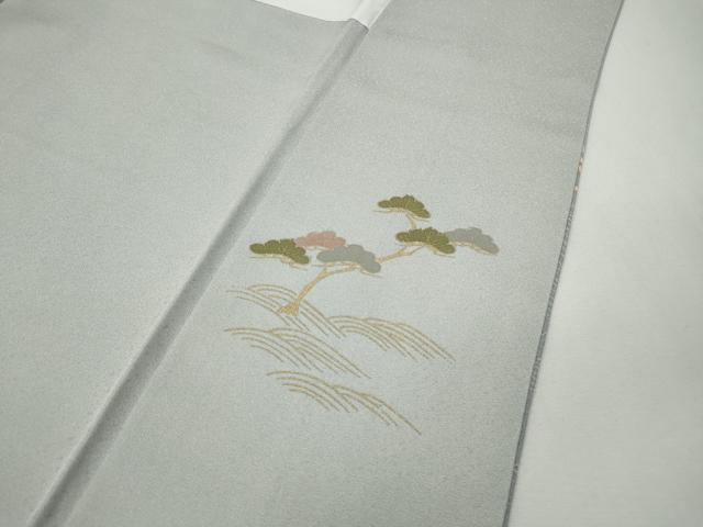 平和屋着物●訪問着　雪輪草花文　暈し染め　金彩　正絹　逸品　CABE7180ut