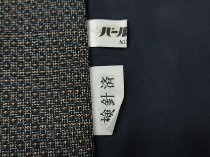 平和屋着物●男性　本場大島紬　アンサンブル　泥染め　吉祥文　水間輝利作　証紙付き　キングサイズ　正絹　逸品　CABE7188ut