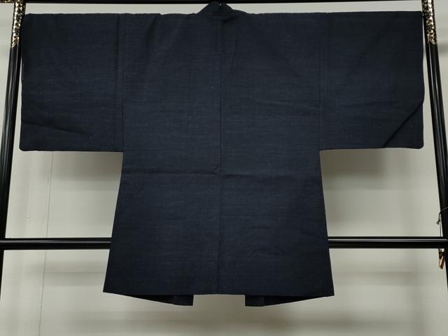 平和屋着物●男性　結城紬　アンサンブル　杢　正絹　逸品　CABE7189ut