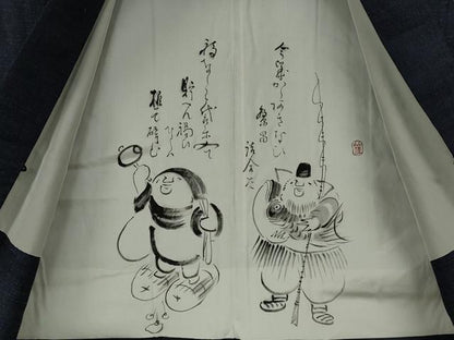 平和屋着物●男性　結城紬　アンサンブル　杢　正絹　逸品　CABE7189ut