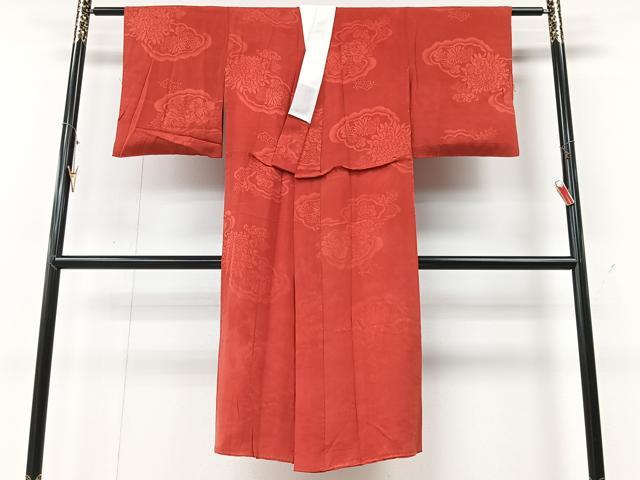 平和屋着物■長襦袢 袷 草花地紋 正絹 逸品 CABE7215xe