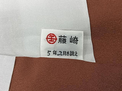 平和屋着物■上質な小紋 草花横段文 金彩 正絹 逸品 CABE7237xe