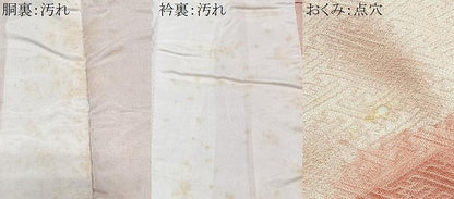 平和屋着物■訪問着 総刺繍 草花文 暈し染め 金彩 正絹 逸品 CABE7276xe