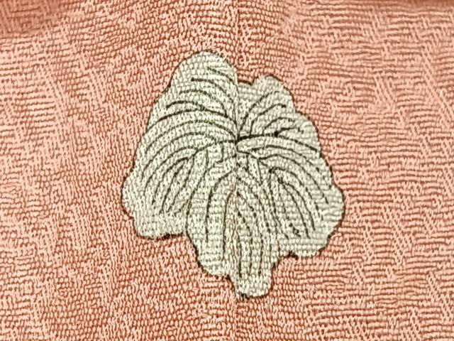 平和屋着物■上質な色無地 珊瑚色 正絹 逸品 未使用 CABE7286xe