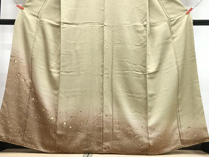平和屋着物■訪問着 刺繍 箔散らし 暈し染め 正絹 逸品 CABE7556xe