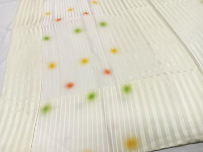 平和屋着物■長襦袢　無双仕立て　縞　正絹　逸品　CABE7560xe